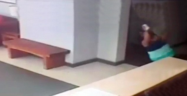 VID: Woman Shoved Over By Ghost On CCTV