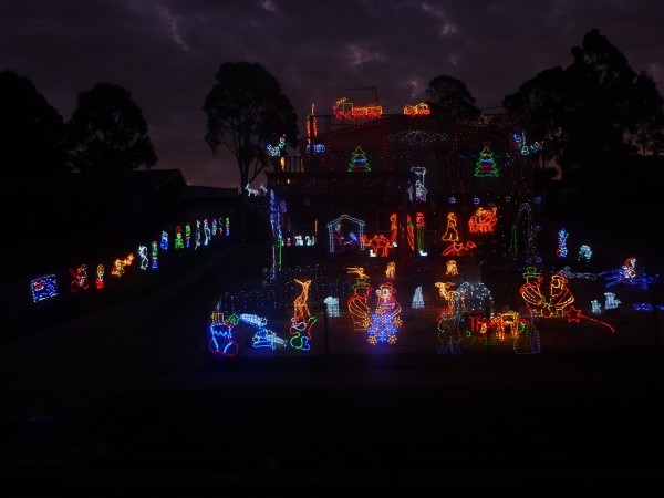Christmas lights, Yallourn North, Latrobe Valley, Gippsland